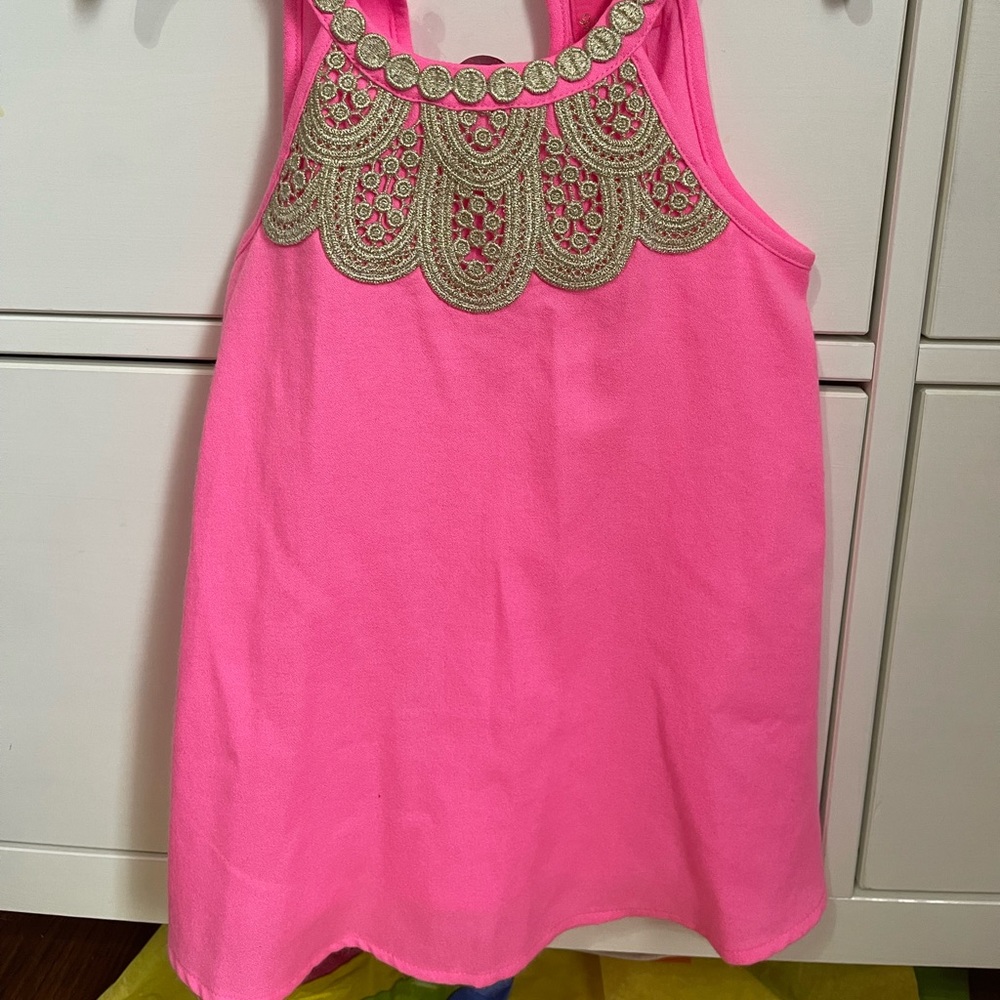 2T Mini Pearl Shift Dress Prosecco Pink- Lilly Pulitzer
